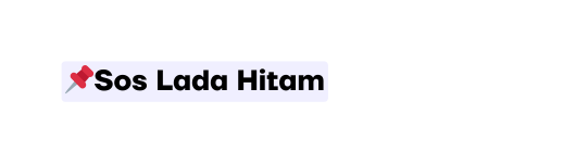 Sos Lada Hitam