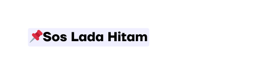 Sos Lada Hitam